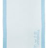 coperta cornicetta cotone celeste