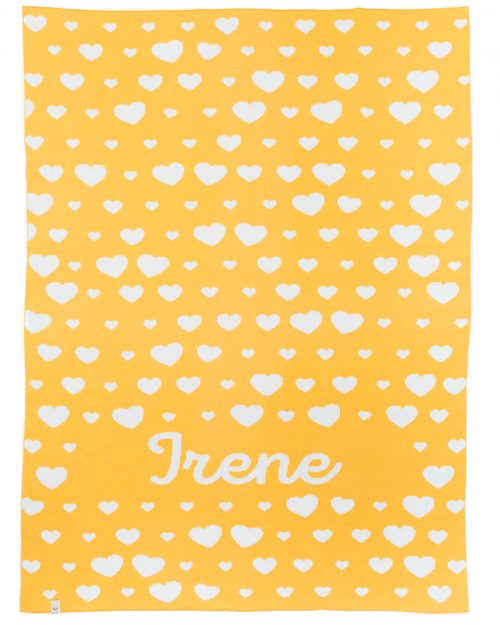 coperta cotone cuori