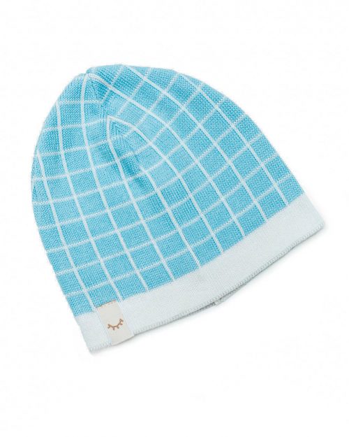 cappellino cornicetta cotone celeste
