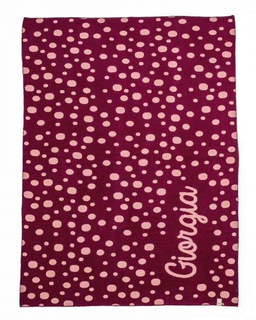 Millebolle blanket Burgundy