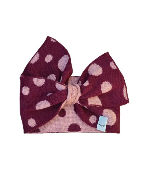 Baby headband Millebolle Burgundy