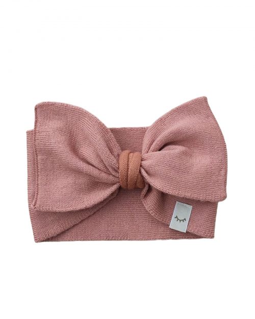 Wool headband ancient rose