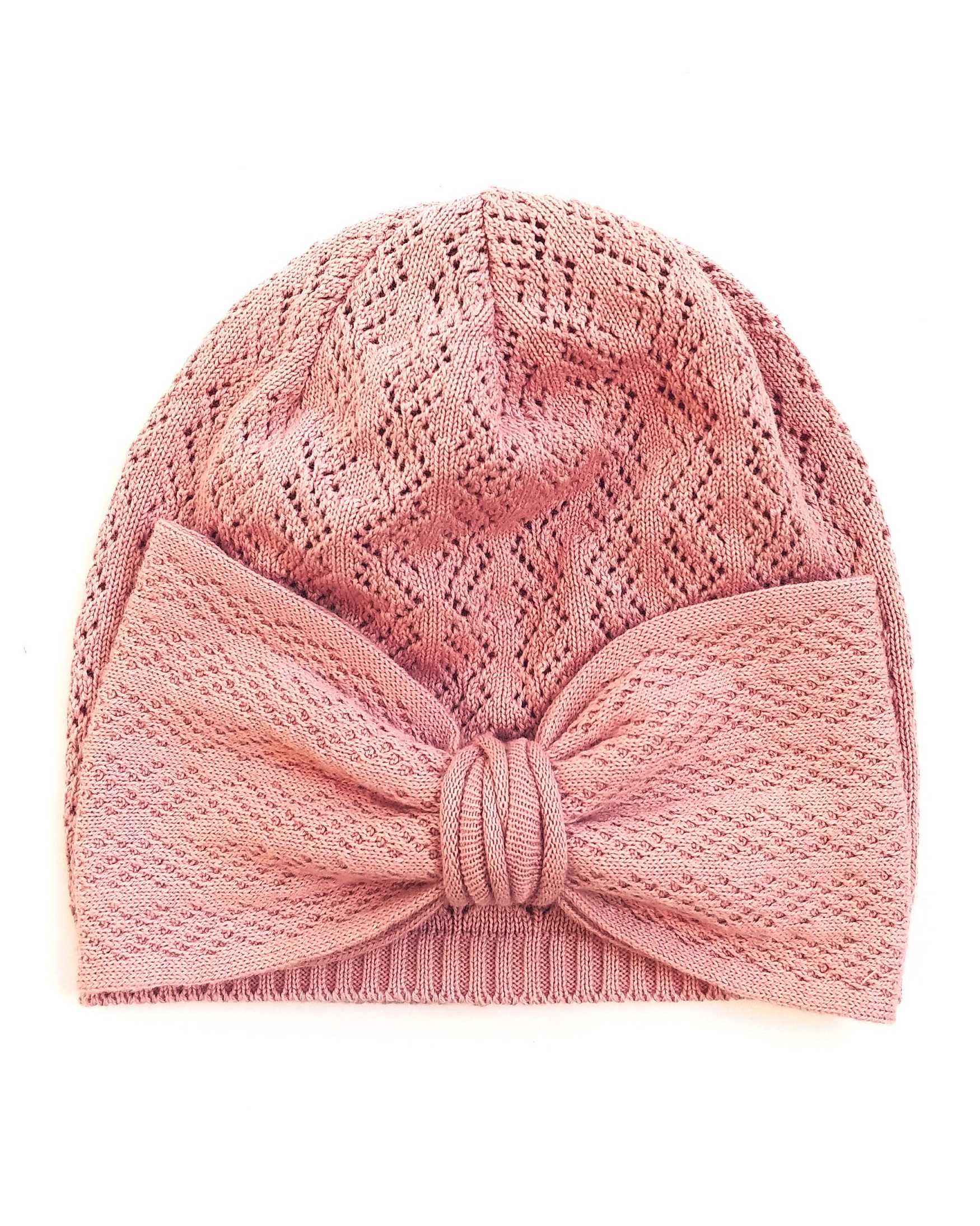 Cappellino Crochet Rosa